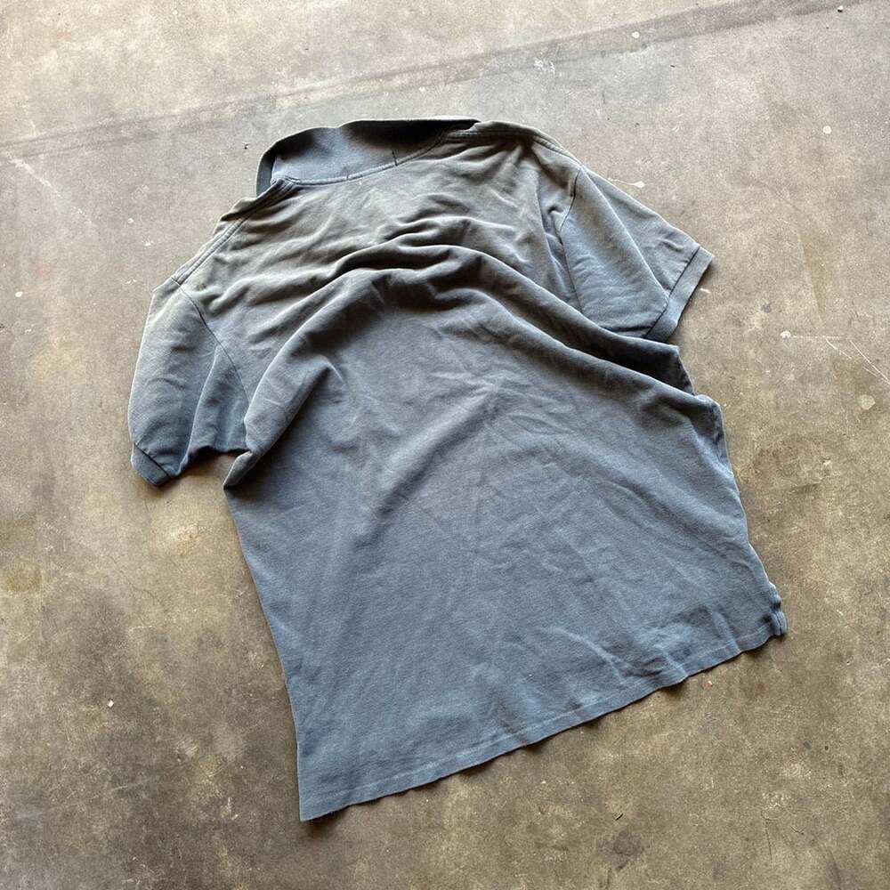 1980’s Ralph Lauren Polo Shirt Size L Gray Cotton Made In USA